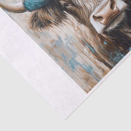 Highland Koe Vibes9 Tissuepapier (Detail)