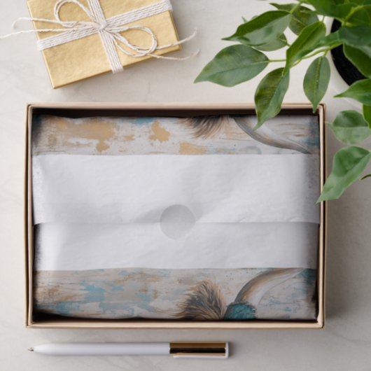 Highland Koe Vibes9 Tissuepapier (Geschenk)