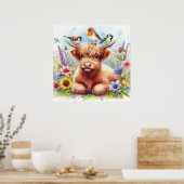 Highland Koe & Vrienden 4 Poster (Keuken)