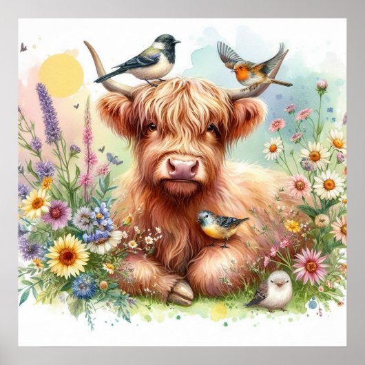 Highland Koe & Vrienden 8 Poster (Voorkant)