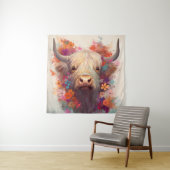 Highland Koe Wall Wandkleed (In situ)