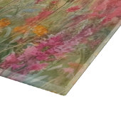 Highland Koe Waterverf Wildflower Field Snijplank (Hoek)