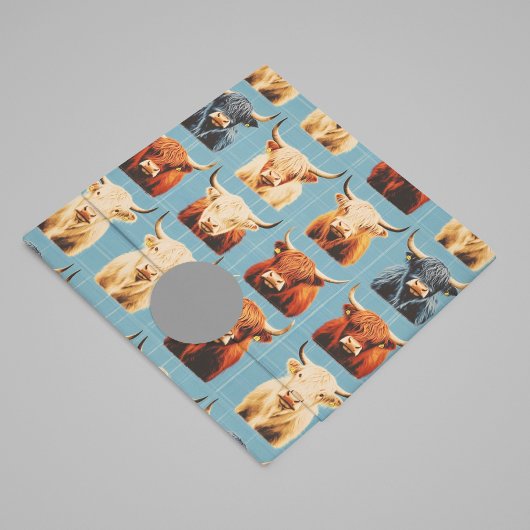 Highland Koe Western Tissuepapier