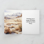 Highland Koe Westerne Verjaardag Kaart (Binnen)