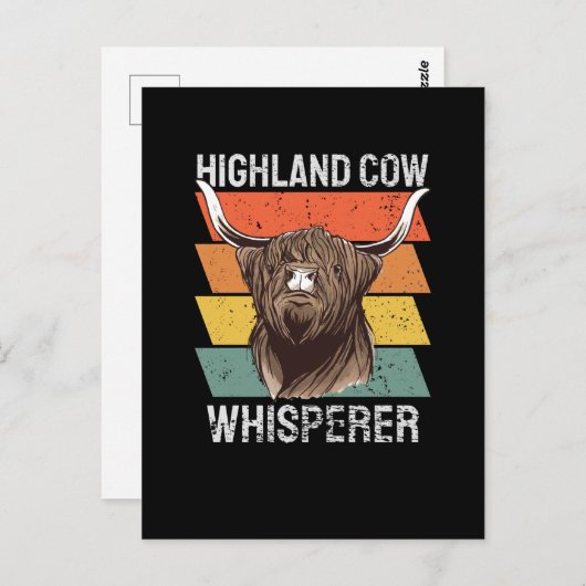 Highland Koe Whisperer Briefkaart (Voorkant / Achterkant)