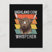 Highland Koe Whisperer Briefkaart (Voorkant)