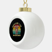 Highland Koe Whisperer Keramische Bal Ornament (Rechts)