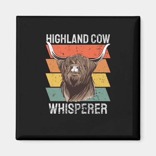 Highland Koe Whisperer Magneet (Voorkant)