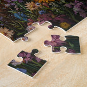 Highland Koe Wildflower Crown Legpuzzel (Zijkant)