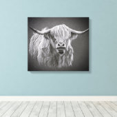 Highland Koe Wrapped Canvas Afdruk (Insitu (Houten vloer))