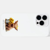 Highland Koe zonnebloempememmer Case-Mate iPhone Case (Achterkant (horizontaal))