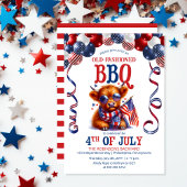 Highland Koe | Zonnebril 4 juli BBQ Party Kaart