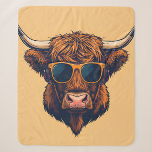 Highland Koe Zonnebril Funky Schots Sherpa Deken
