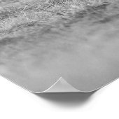 Highland Koe zwart-wit rustieke boerderij Poster (Hoek)