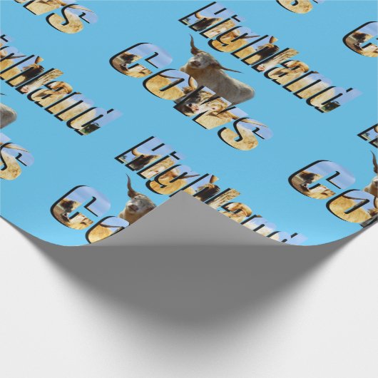 Highland Koeien Afbeelding logo's, Cadeaupapier (Hoek)