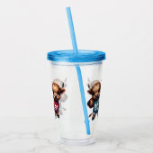 Highland Koeien en Football Acryl Drinkbeker (Links)