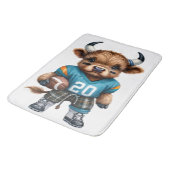 Highland Koeien en Football Badmat (Gekanteld)