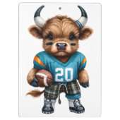 Highland Koeien en Football Klembord (Achterkant)