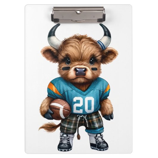 Highland Koeien en Football Klembord (Voorkant)