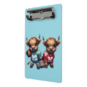 Highland Koeien en Football Mini Klembord (Angled2)