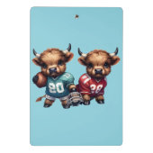 Highland Koeien en Football Mini Klembord (Achterkant)