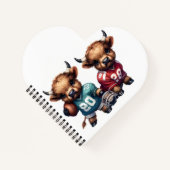 Highland Koeien en Football Notitieboek (Voorkant)