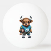 Highland Koeien en Football Pingpongbal (Achterkant)