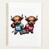 Highland Koeien en Football Planner (Voorkant)