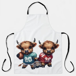 Highland Koeien en Football Schort