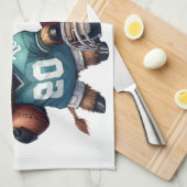 Highland Koeien en Football Theedoek (Quarter Fold)