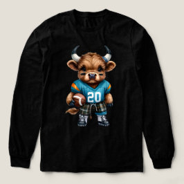 Highland Koeien en Football Tri-Blend Shirt