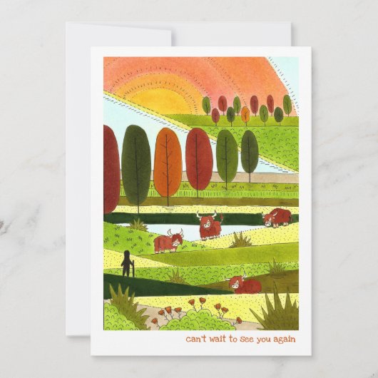 Highland Koeien Happy Place (Voorkant)