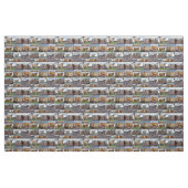 Highland Koeien in een fotocollage, Stof (Fat Quarter)