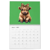 Highland Koeien met bogen 2025 Kalender (Mar 2027)