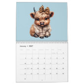 Highland Koeien met bogen 2025 Kalender (Jan 2027)