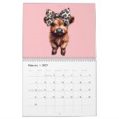 Highland Koeien met bogen 2025 Kalender (Feb 2027)