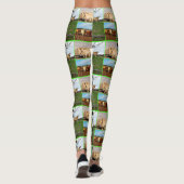 Highland Koeien Photo Collage Leggings (Achterkant)