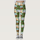 Highland Koeien Photo Collage Leggings (Voorkant)