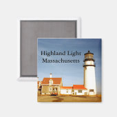 Highland Light, Massachusetts Magnet (Voorkant / Achterkant)