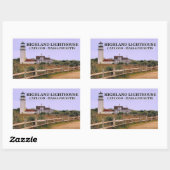 Highland Lighthouse, Cape Cod, Massachusetts Rechthoekige Sticker (Vel)