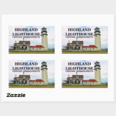 Highland Lighthouse, Cape Cod, Massachusetts Rechthoekige Sticker (Vel)