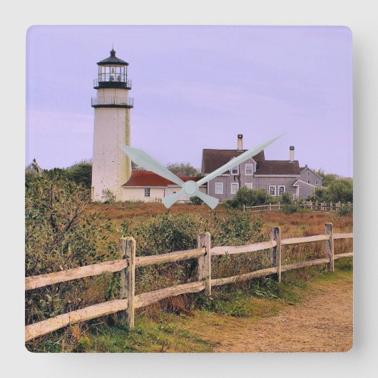 Highland Lighthouse, Cape Cod, Massachusetts Vierkante Klok (Voorkant)