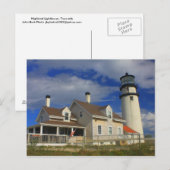 Highland Lighthouse Cape Cod Truro MA Briefkaart (Voorkant / Achterkant)