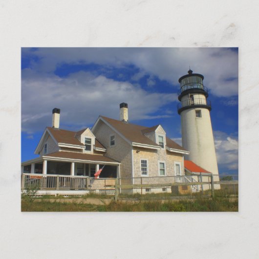 Highland Lighthouse Cape Cod Truro MA Briefkaart (Voorkant)
