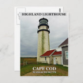 Highland Lighthouse, Massachusetts Briefkaart (Voorkant / Achterkant)
