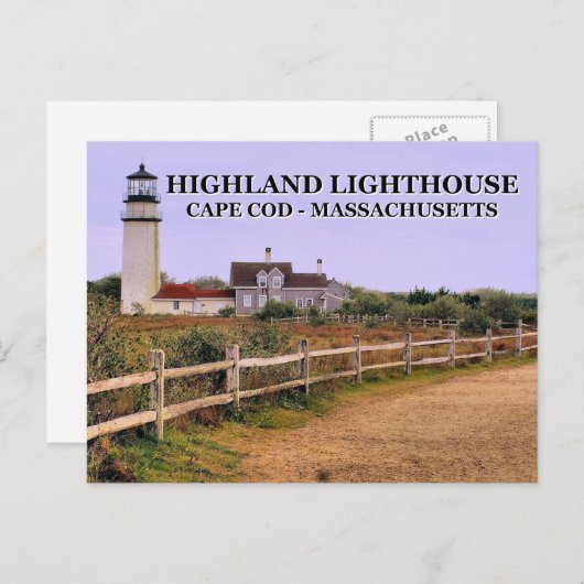 Highland Lighthouse, Massachusetts Briefkaart (Voorkant / Achterkant)