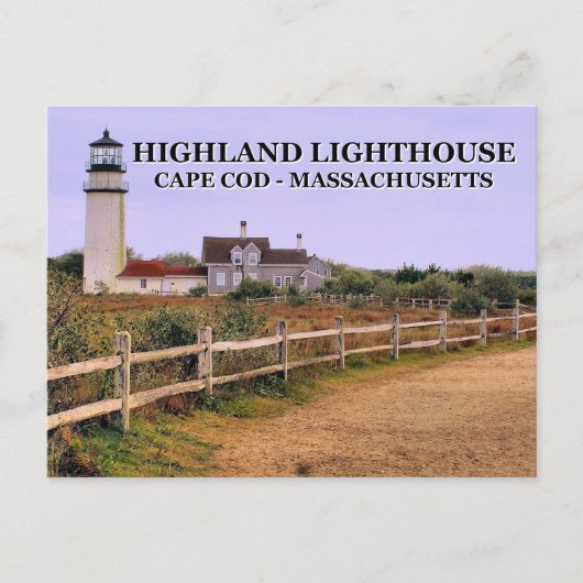 Highland Lighthouse, Massachusetts Briefkaart (Voorkant)