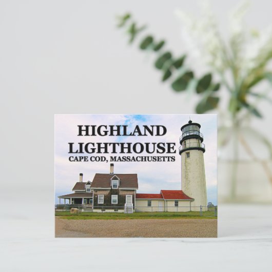 Highland Lighthouse, Massachusetts Briefkaart (Staand voorkant)