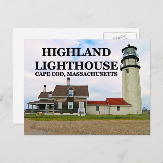 Highland Lighthouse, Massachusetts Briefkaart (Voorkant / Achterkant)