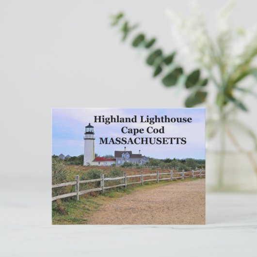 Highland Lighthouse, Massachusetts Briefkaart (Staand voorkant)